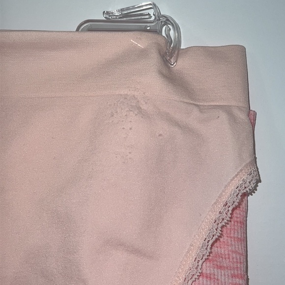 RAE Dunn Pink 3 Pieces Seamless Bralette And Panties Set Size  Large - Picture 11 of 13